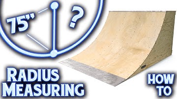 How To Measure Quarterpipe Transition Radius On Existing Ramps!