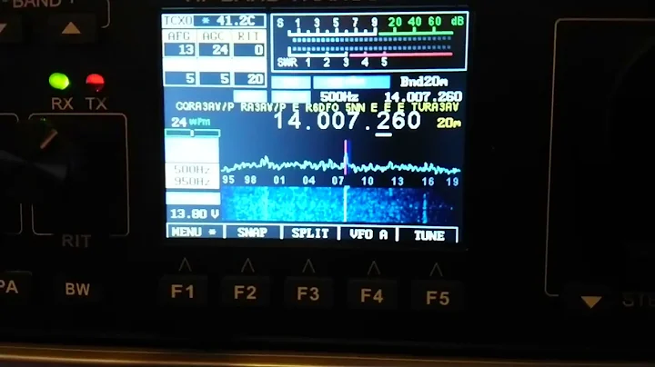 Decoding morse on the mcHF