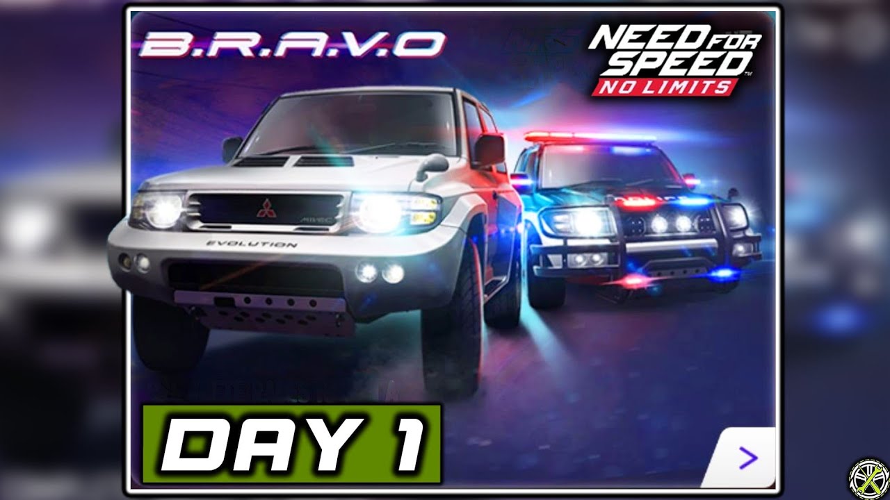 NFS No Limits | Day 1 - 1997 Mitsubishi Pajero Evolution | BRAVO