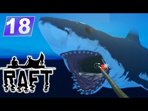 lets play a little game Raft #18 #Mit Flossen auf Hai jagt #Survival Game zusammem mit Shelly bauen wir uns ein großes Floß