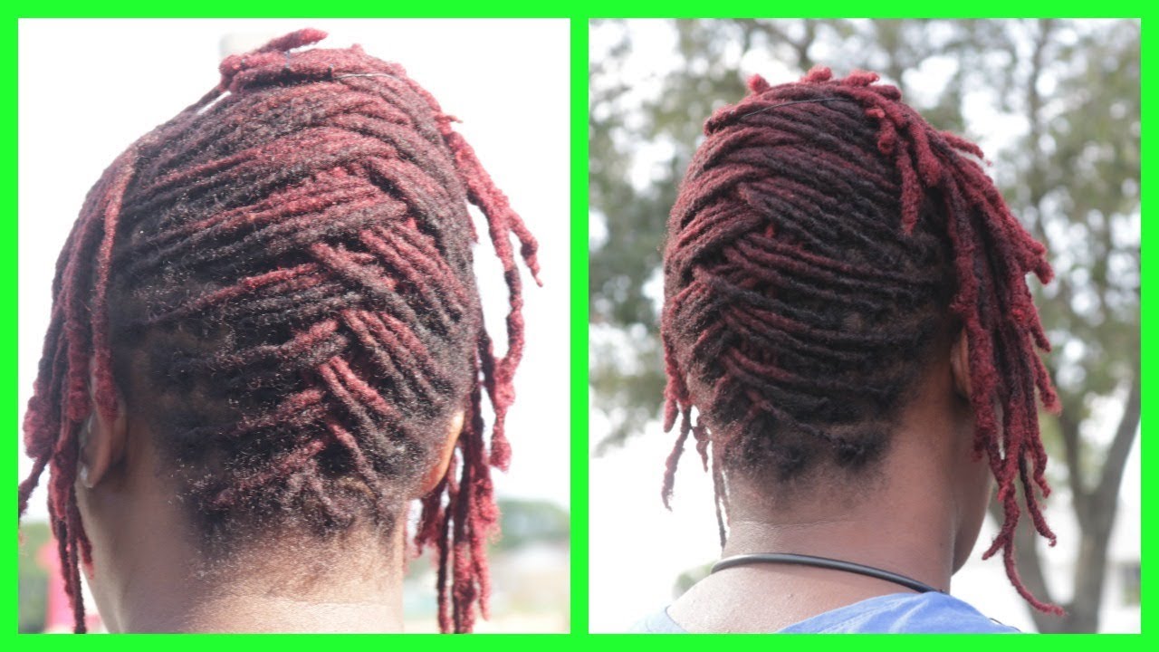 How To Basket Weave On Short Locs Hairstyle Very Detailed Youtube