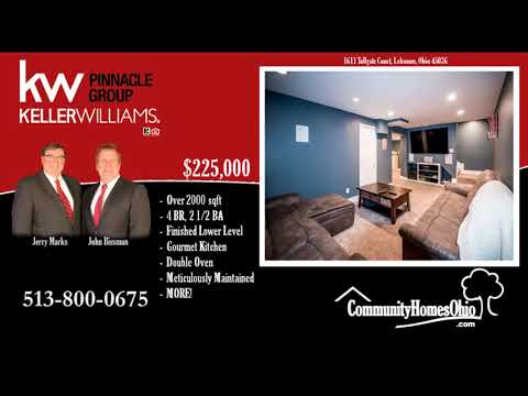 1611 Tollgate Court, Lebanon, OH home video tour