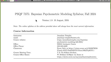 Class 1: Introduction to Bayesian Psychometric Modeling 2024