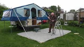 Putting up Pennine Fiesta Awning poles on your own