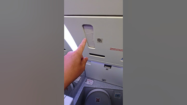Туалет в самолёте в Airbus