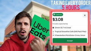Taking Every Uber Eats Order For 5 Hours Straight…