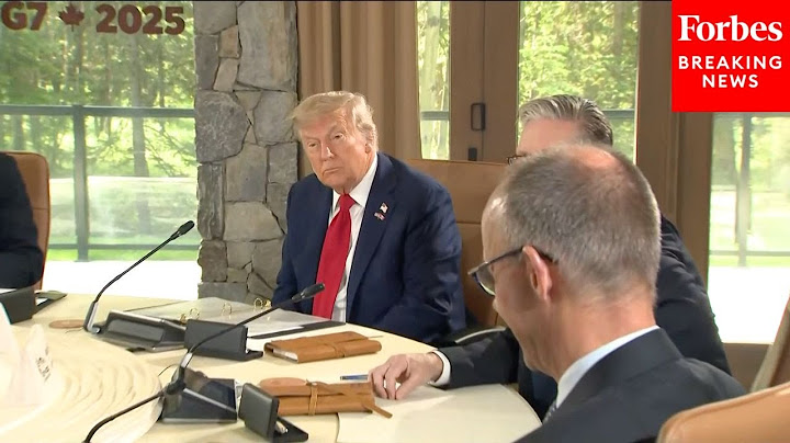 JUST IN: Donald Trump Participates In An Economic Outlook Event At The First Day Of The G7
