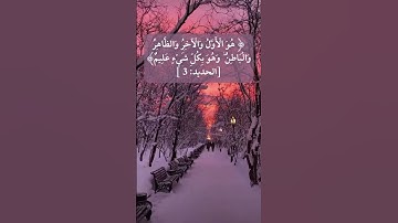 تلاوة مؤثرة للشيخ أبو بكر الشاطري | الآية 3 من سورة الحديد | آيات صفات الله تعالي- ٣