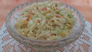 Вкусный Крабовый Салат с Пекинской Капустой!!!! Вкусный Крабовый Салат с Пекинской Капустой!!!!