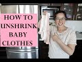 How to Unshrink Baby Clothes