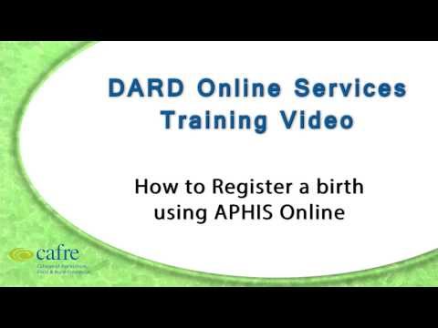 How to Register the birth of a calf with APHIS Online