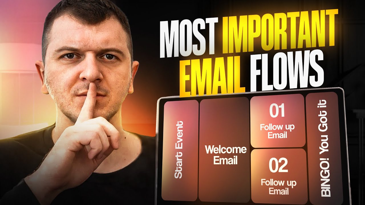 In this video, I'm going to explain to you how to create the most important flows when it comes to Email Marketing.

Get my Free Training 👉 https://titanagency.co.uk/free-training/

Want me to scale your eCommerce business? Book a call here 👉https://bit.ly/3QJGLMn

Have questions? Book a 1 hour consulting call here 👉 https://bit.ly/47hY7Wl

Connect with me:  👋

Twitter: https://twitter.com/aleksandarmh
Instagram: https://www.instagram.com/aleksandar_hadzhiyski
TikTok: https://www.tiktok.com/@aleksandar.h
Agency: www.titanagency.co.uk

Get Triple Whale 👉  https://bit.ly/47mIs80
The BEST tool to research and save ads 👉 https://foreplay.co/?via=aleksandar

#emailmarketing  #klaviyo  #emailmarketingtips