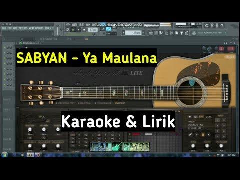 tanpa-vocal---ya-maulana-nissa-sabyan-(karaoke-&-lirik)-terbaru-||-cover-fl-studio