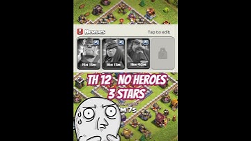 Best Attack, without Heroes TH 12 #clashofclans #coc