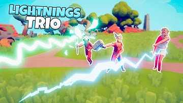 LIGHTNINGS TRIO VS EVERY FACTION | TABS GAMEPLAY