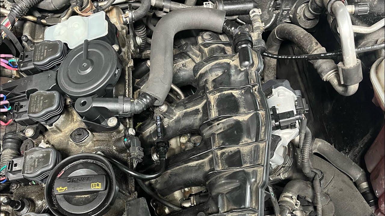 Common cause of rough idle leak in air intake faults on audi 2 0tfsi