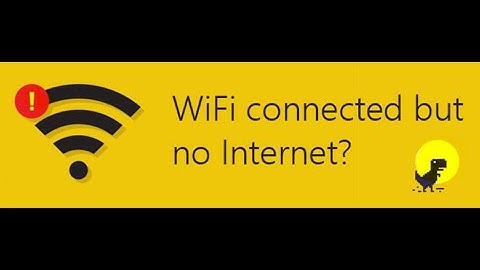 Fix connection yellow triangle - no internet connection