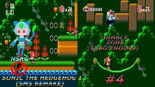 4-Sonic The Hedgehog 1 (SMS Remake)(Jungle Zone)(Ruta Final Malo/Bad Ending Route)(Knuckles)