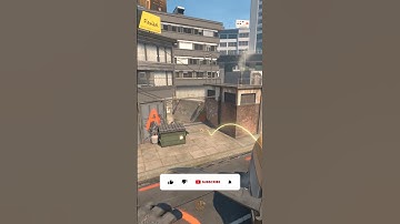 bank and trash smoke from mid on cs2 overpass