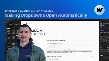 Dropdowns Open Automatically On Load, Scroll Or Link Click (Webflow Tutorial, Attributes-Only)