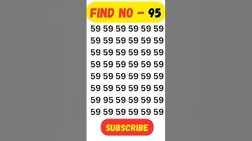 How sharp are your eyes? 🧐 Test your observation skills with this tricky Find the Number challenge🔢