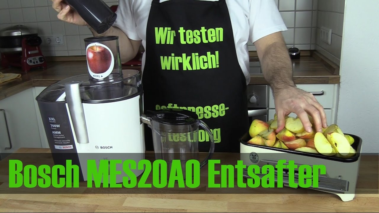 Bosch MES20A0 im Entsafter Test YouTube 