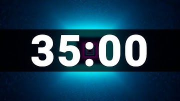 35 Minute Timer with Cool Upbeat Music for Kids, Chill Instrumental Countdown