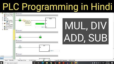 MUL, DIV, ADD and SUB Command in PLC |PLC Programming in Hindi| Learn PLC Programming