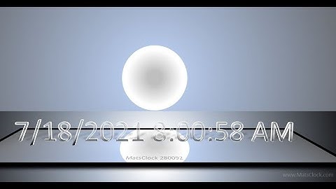 MatsClock 280092 - Free PowerPoint Digital Clock PPT Timer