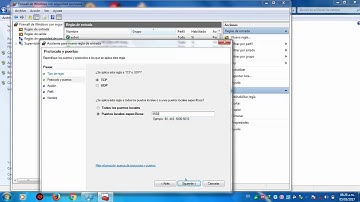 Crear o Abrir Puertos en el Firewall de Windows 7 - By @zkail.