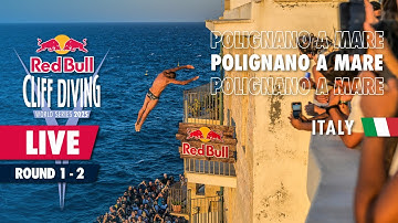 Diving off Balconies in Polignano a Mare, Italy | ROUND 1+2| Red Bull Cliff Diving World Series 2025