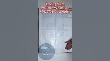 Aariwork tracing paper available #aariwork #aariwork #tracing #shorts #blouseneckdesign #design
