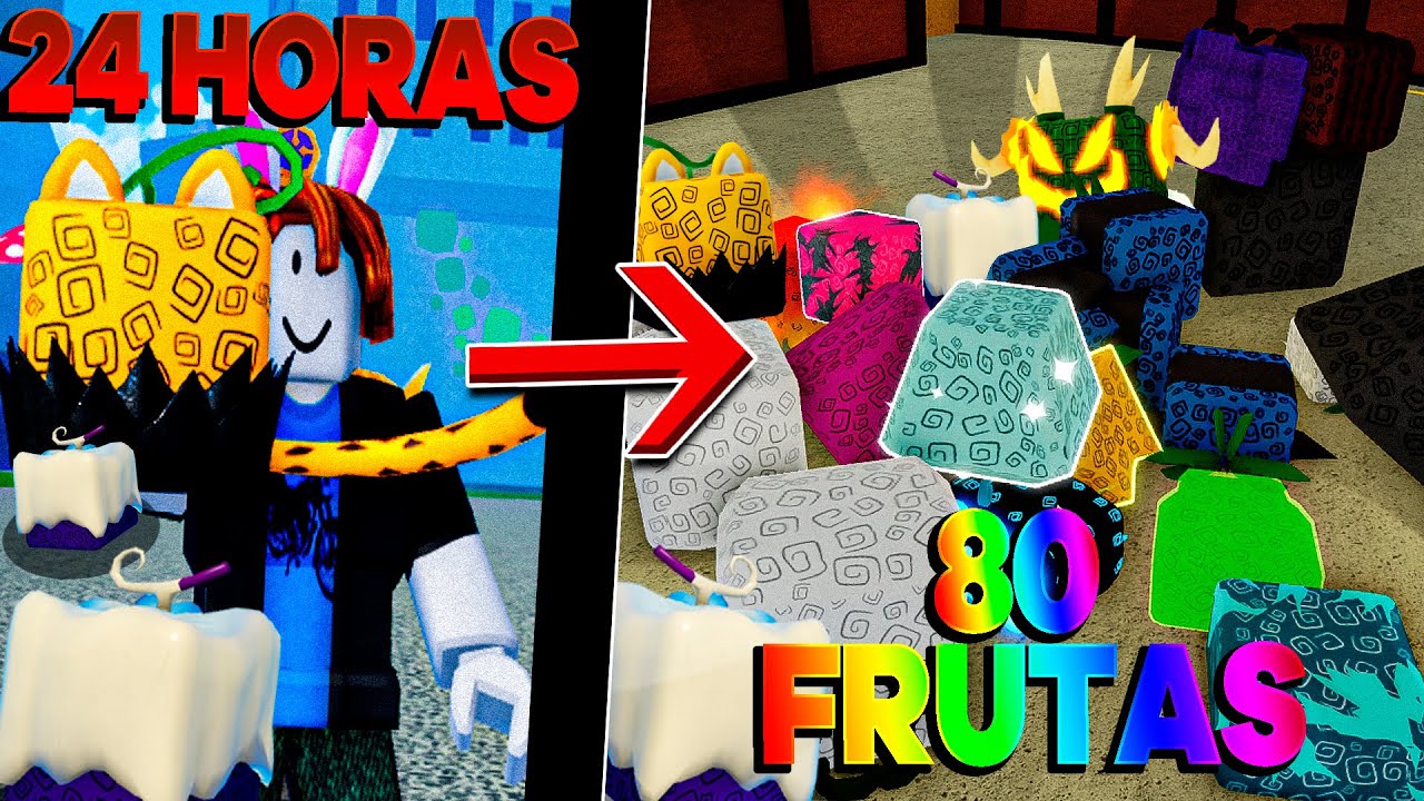 BLOX FRUITS MAS  A CADA 3 MINUTOS EU TROCO DE FRUTA LOGIA * MAIS FRACA  ATE A MAIS FORTE * 