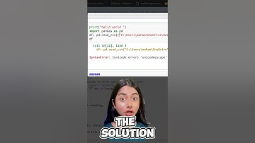 Unicode error in python FIXED🚀#shorts #youtubeshorts #python #education