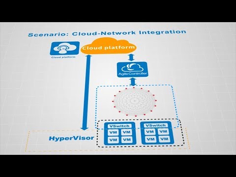What is CloudFabric DCN Network Integration Scenario