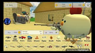 Getting The OP lazer Sniper gun in Chicken Gun screenshot 1