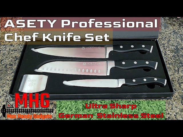  MOSFiATA Kitchen Knife Set, 17 Pcs Japanese Stainless