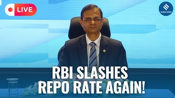 RBI LIVE: RBI Cuts Repo Rate Again | Sanjay Malhotra’s Big Announcements | GDP Growth Forecast