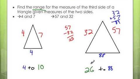 5.4 - Triangle Inequality Theorem