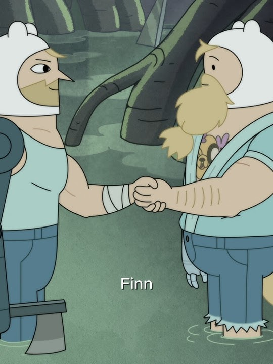 Og Finn meets Farmworld Finn and Fionna and Cake S2 E6 #adventuretime #fionnandcake #finnthehuman