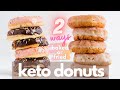 HOW TO FRY AND BAKE KETO DONUTS | Chocolate Glazed Keto Donut & Krispy Kreme Keto Donut