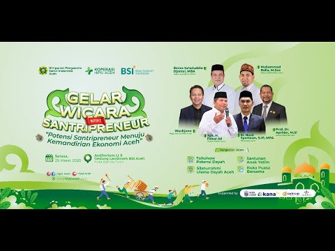 🔴 LIVE  GELAR WICARA SANTRIPRENEUR BATCH 2 | HIPSI ACEH