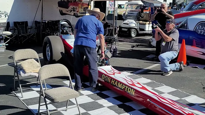 Don hampton cackle car dragster at irwindale drags...