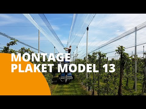 WIESEL Hail Net Plaket Model 13 Montage and Explanation- FRUITSECURITY HOLLAND