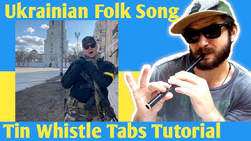 Ukrainian Folk Song 🇺🇦 ARMY - TIN WHISTLE COVER + TABS Tutorial!!