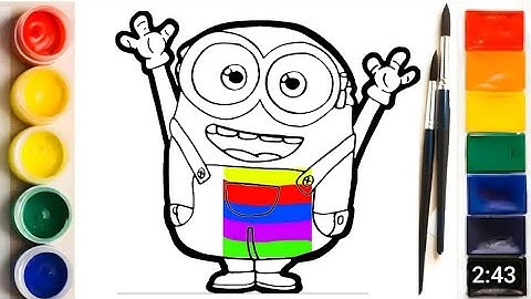 How To Draw A Minion | Minion Drawing | Minions drawing | Cartoon Drawing | Child art,26