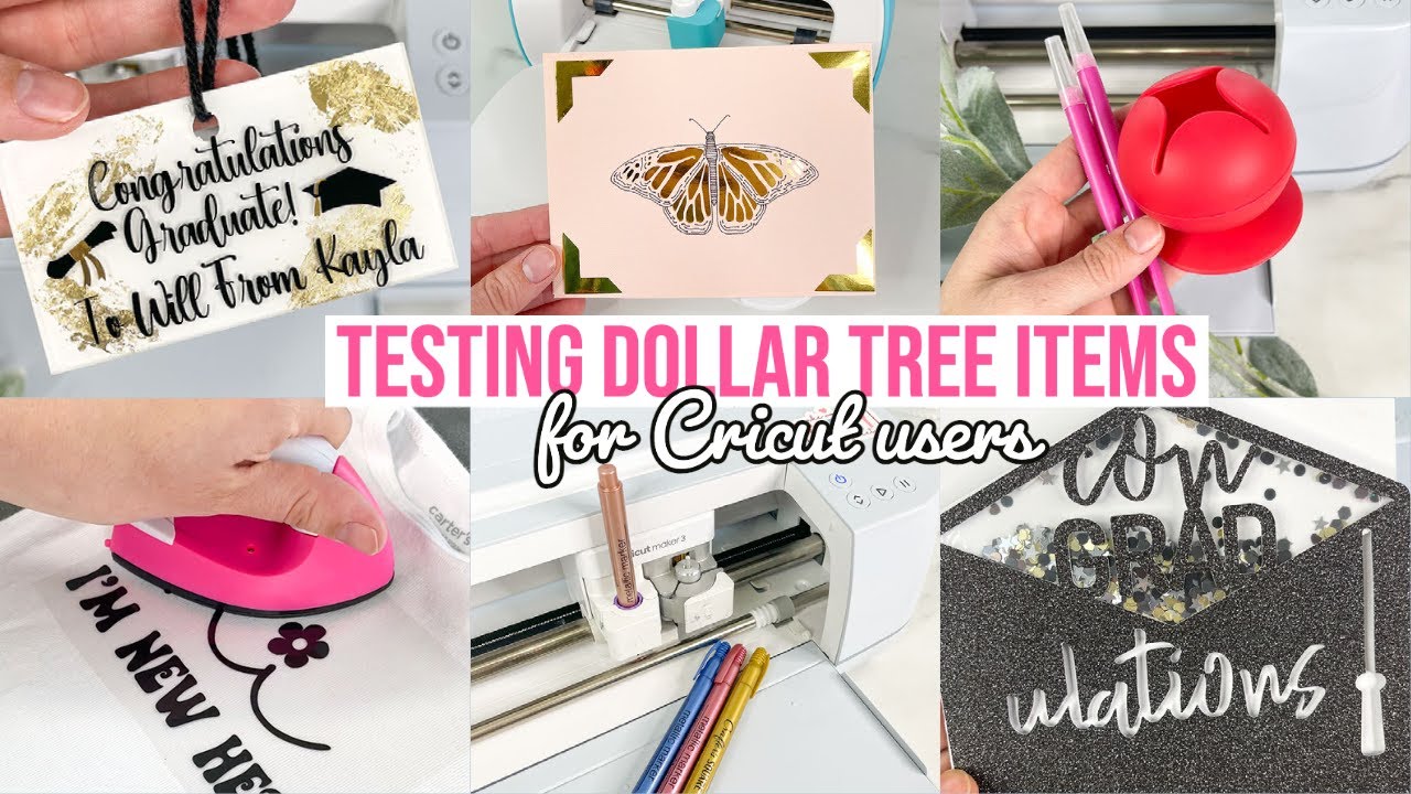 30+ Cricut Craft Supplies From Dollar Tree (Tools, Materials