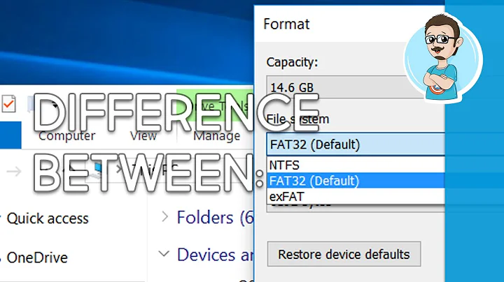 Difference Between FAT32, exFAT and NTFS