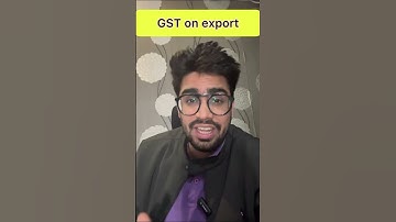 Gst on export