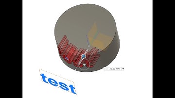 Fusion 360 - Tutorial - How to extrude text to curved object